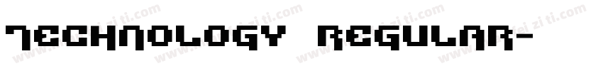 Technology Regular字体转换